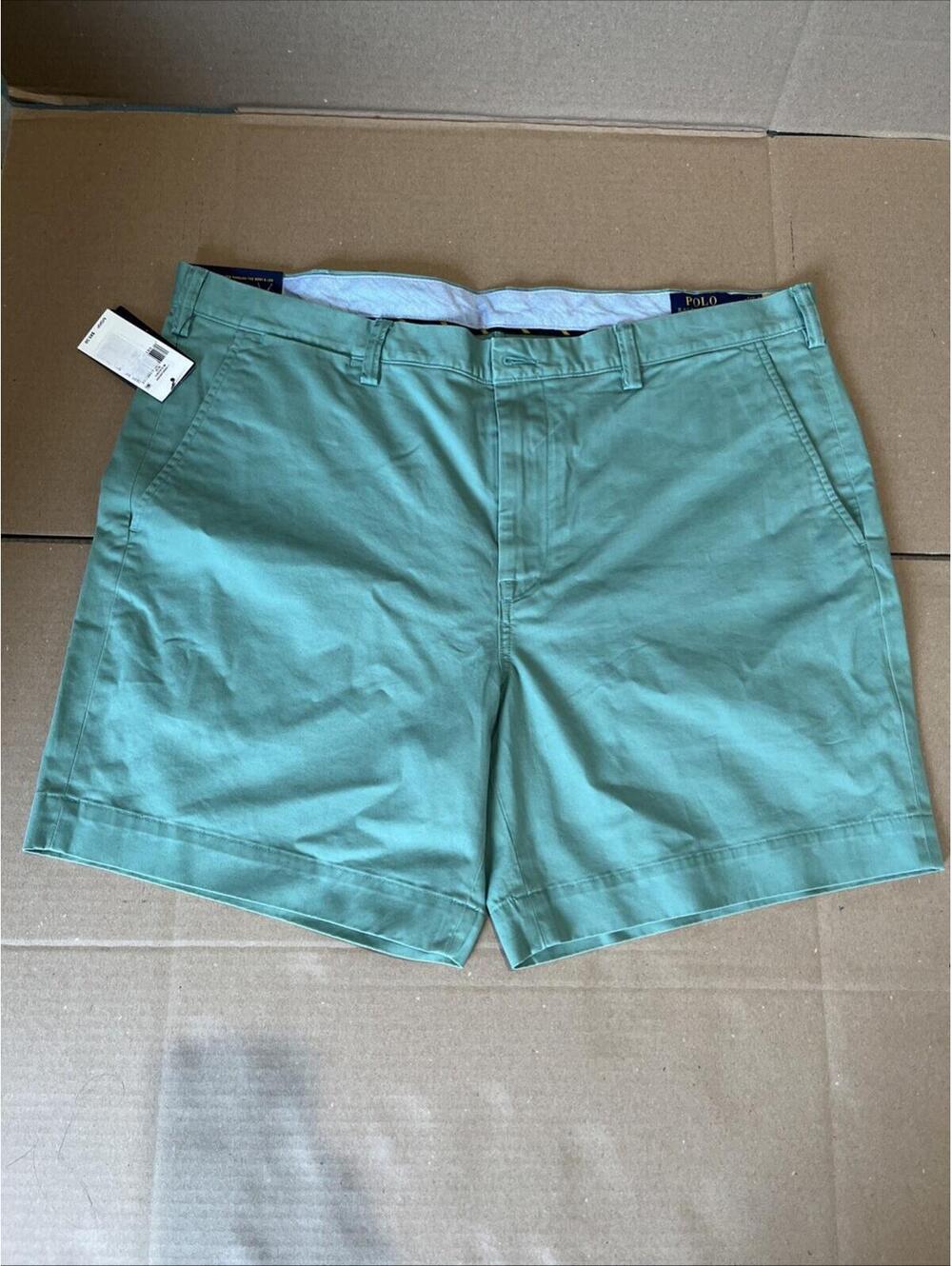 NEW! Polo Ralph Lauren Men's Stretch Classic Fit Shorts 40 W Pastel Green $89